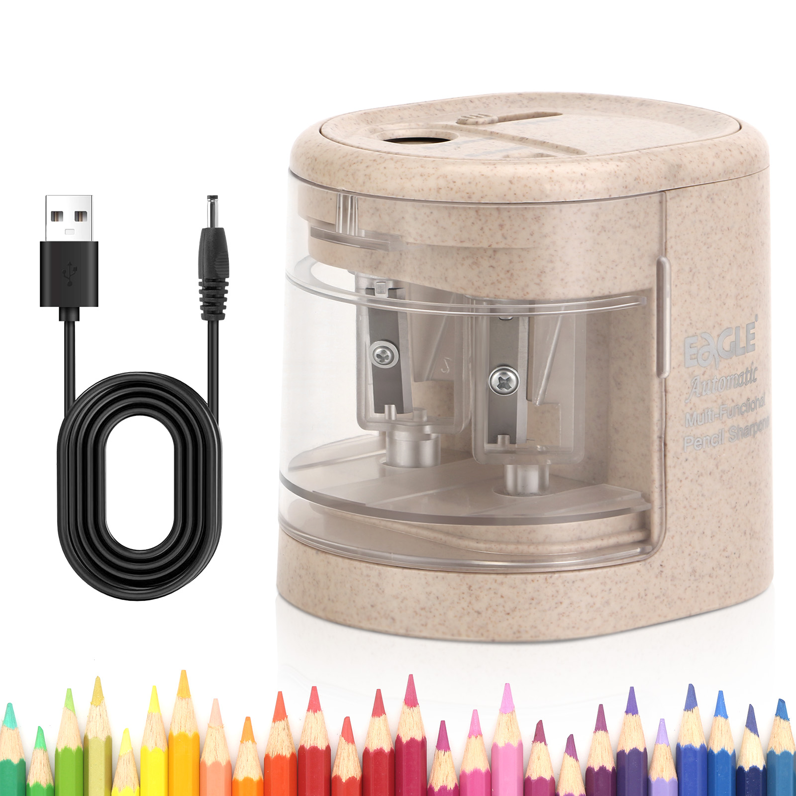 Electric Pencil Sharpener Usb - EAGLE Automatic Electric Pencil Sharpener, 5S