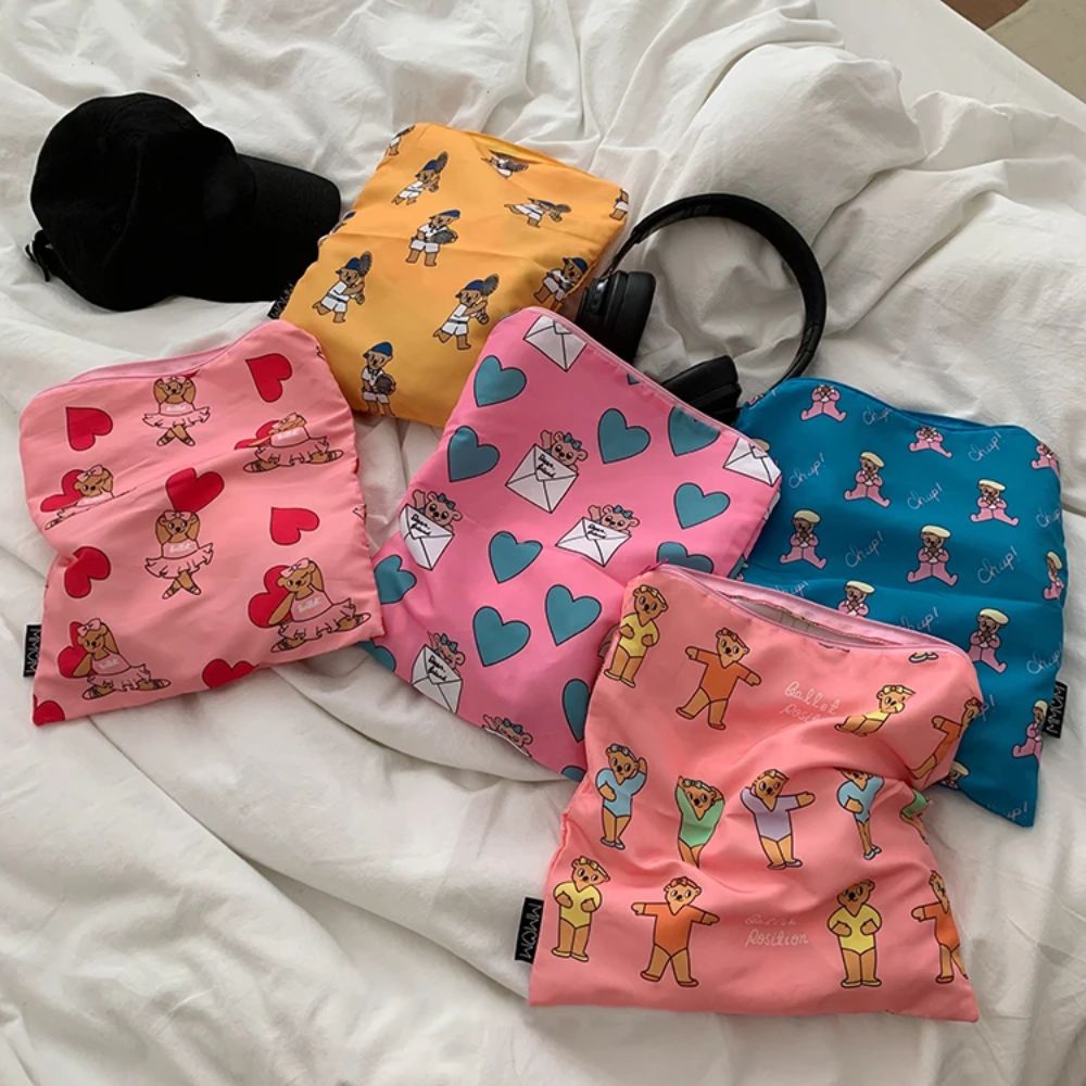 Stationery - Cute Kawaii Makeup Bag Bear Pattern