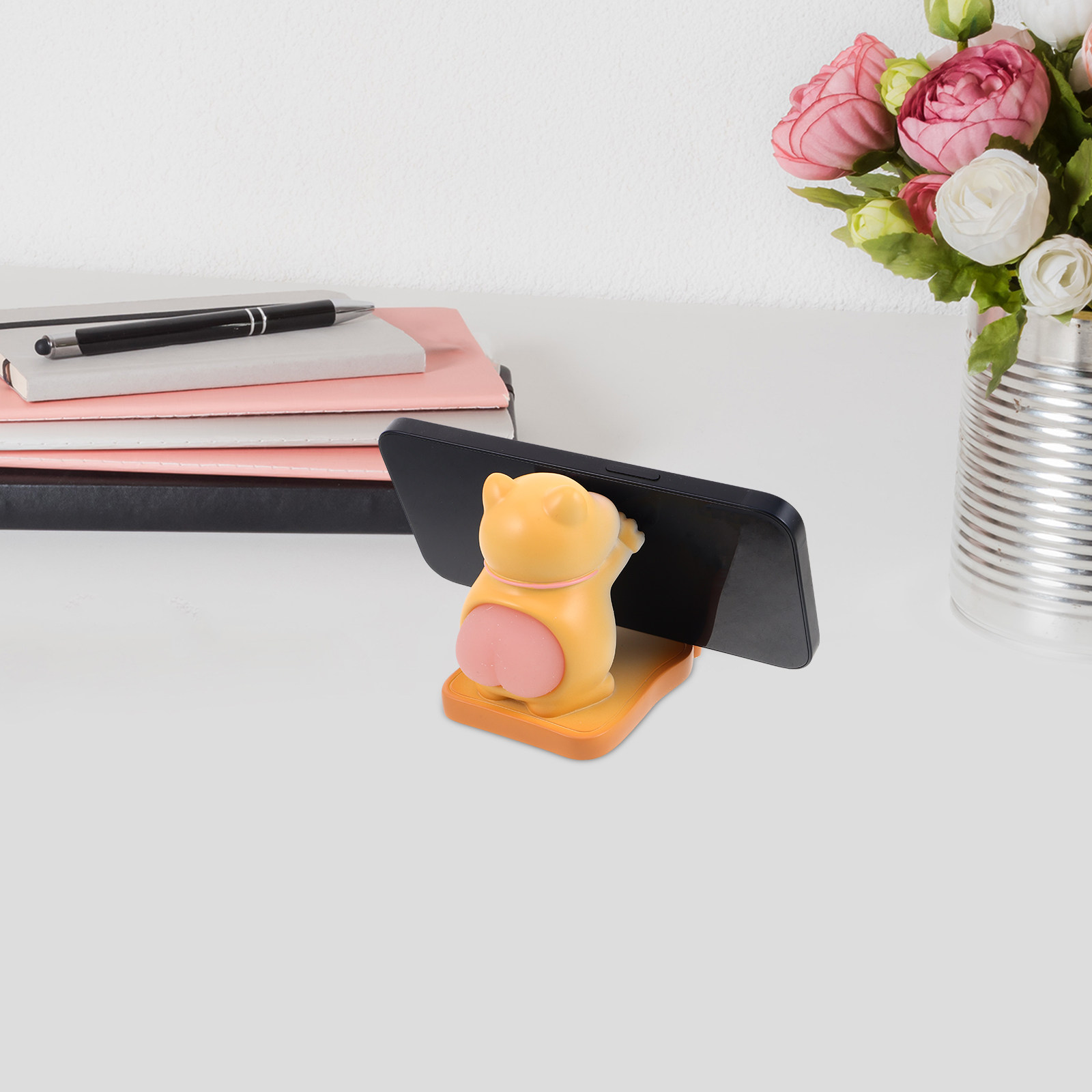 Desk Accessories - Cute Cat Phone Holder Resin Cartoon