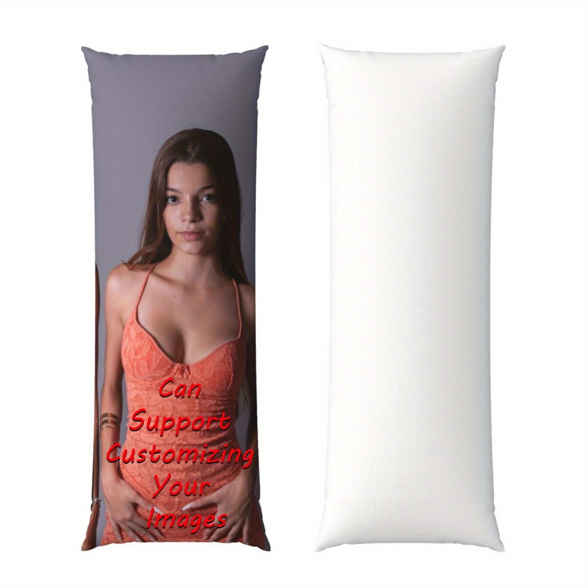 School Supplies - 1 Custom Photo Body Pillowcase –