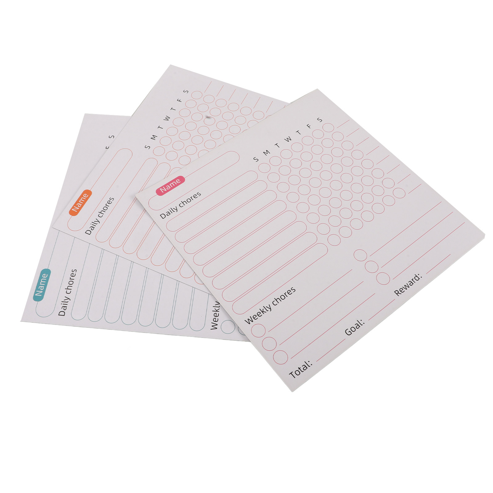 Kids Magnetic Reward Chart Board - 3Pcs Magnetic Weekly Chore Chart Whiteboard