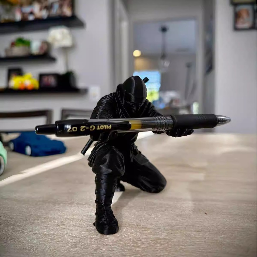 Stationery - 3d‑Printed Ninja Pen Holder Creative Desktop