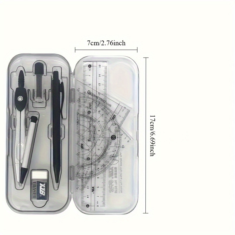 Compass and Ruler Set, Geometr - đánh giá và giá Math Geometry Set With Compass