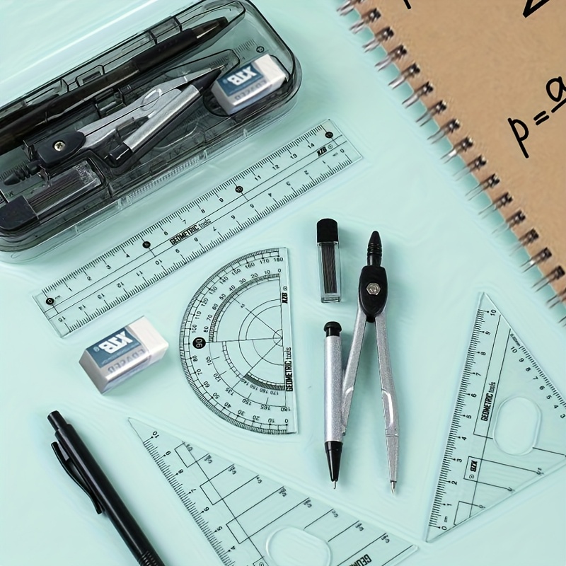 Compass and Ruler Set, Geometr - đánh giá và giá Math Geometry Set With Compass