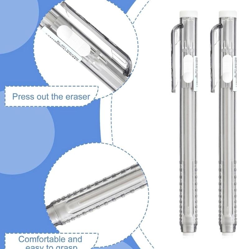 12x Hình Bút Tẩy Có Thể Thu Và - đánh giá và giá Retractable Eraser Pen Click
