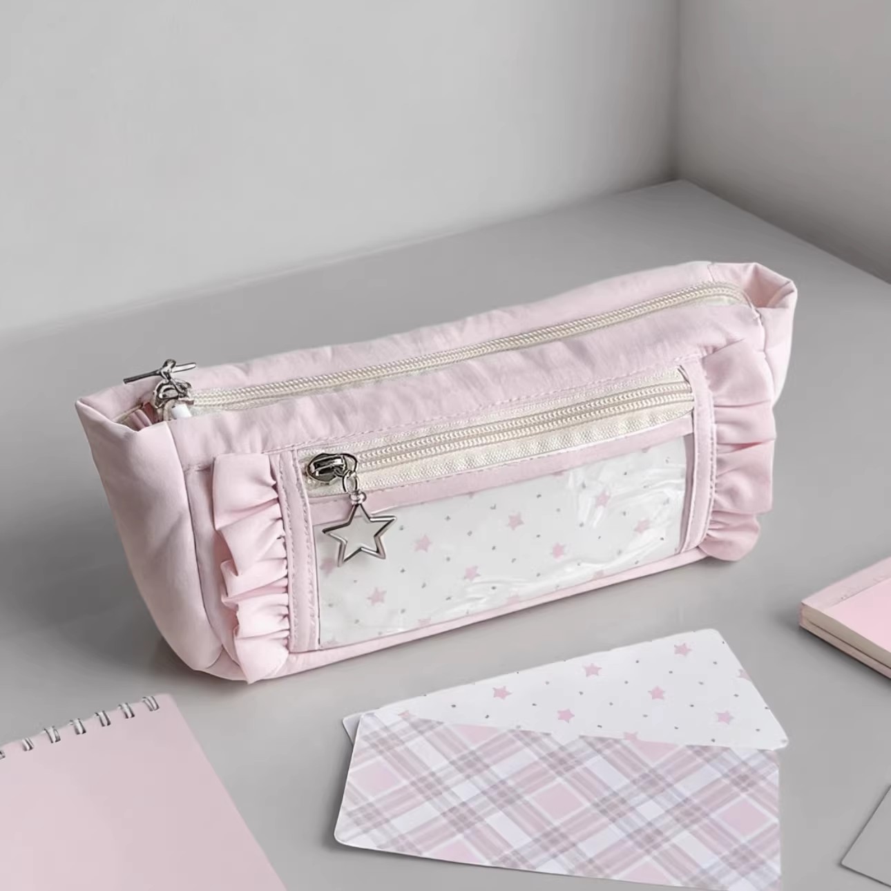 Cute Big Capacity Pencil Case  - đánh giá và giá Aesthetic Large Pencil Case Pouch