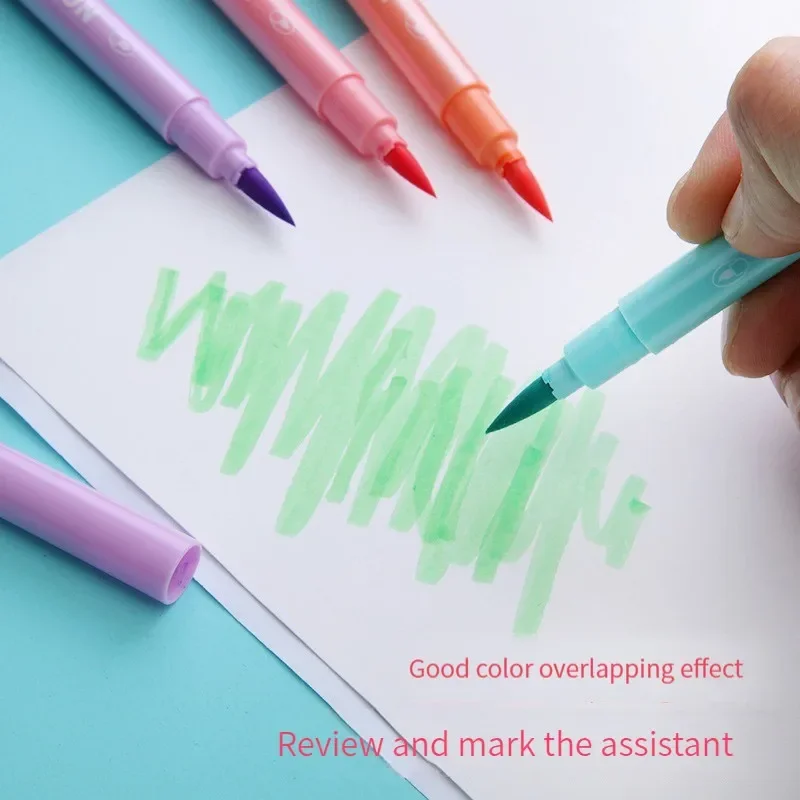 6Pcs/set Brush Highlighter Pen - đánh giá và giá Pastel Highlighter Set Double Ended