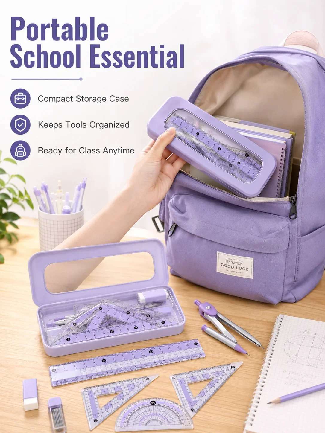 8-Piece Math Geometry Set for  - đánh giá và giá Math Geometry Set With Compass
