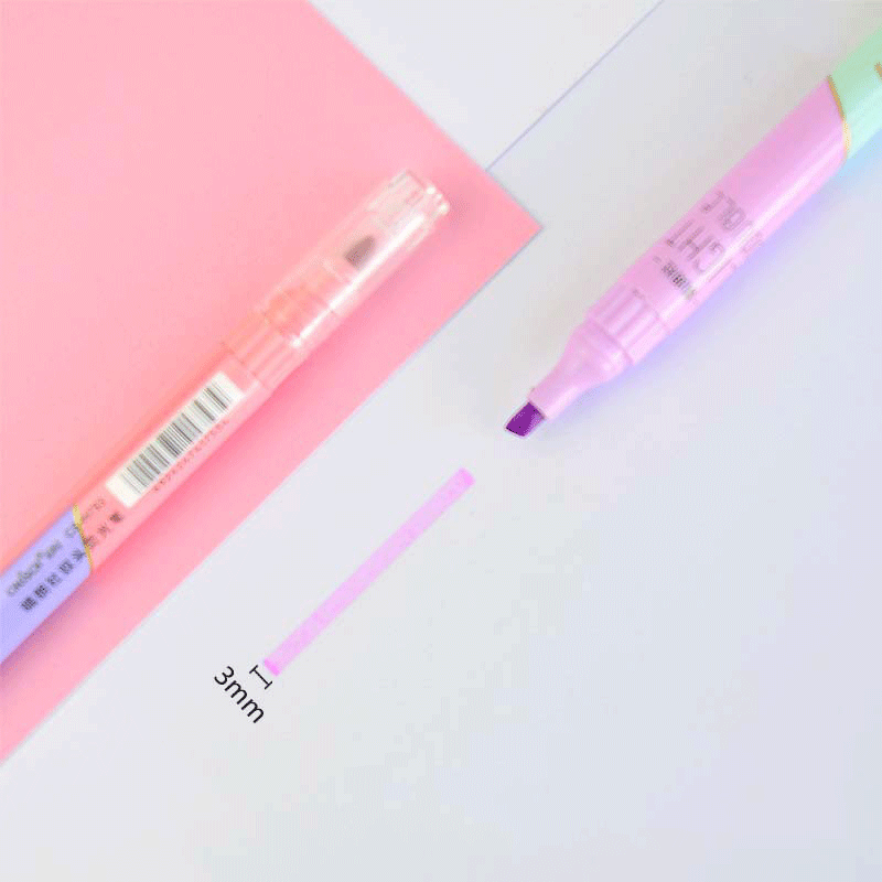 Bộ 6 Đôi Đầu Cao Cấp Bút Kawai - đánh giá và giá Pastel Highlighter Set Double Ended