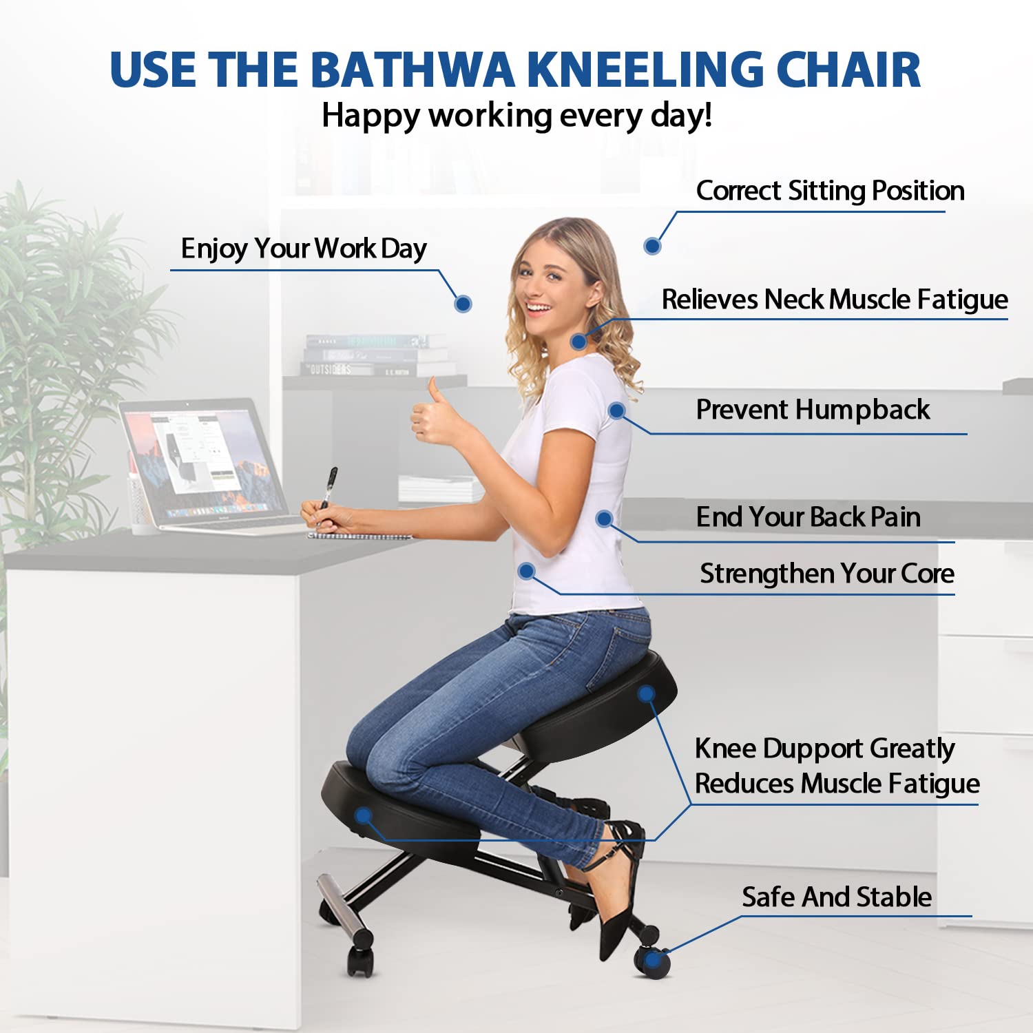 Kneeling Chair Ergonomic for O - đánh giá và giá Office Furniture