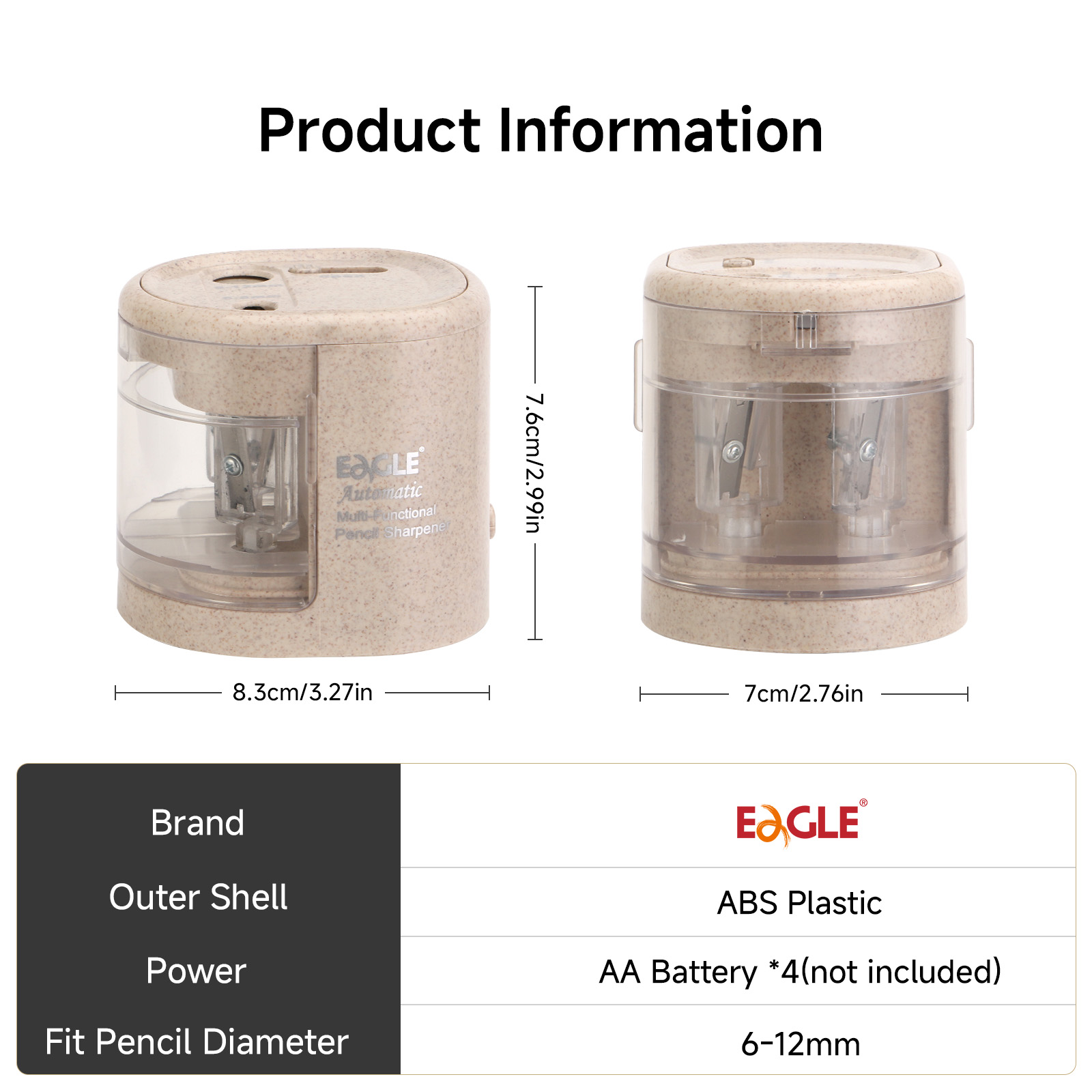 EAGLE Automatic Electric Penci - đánh giá và giá Electric Pencil Sharpener Usb