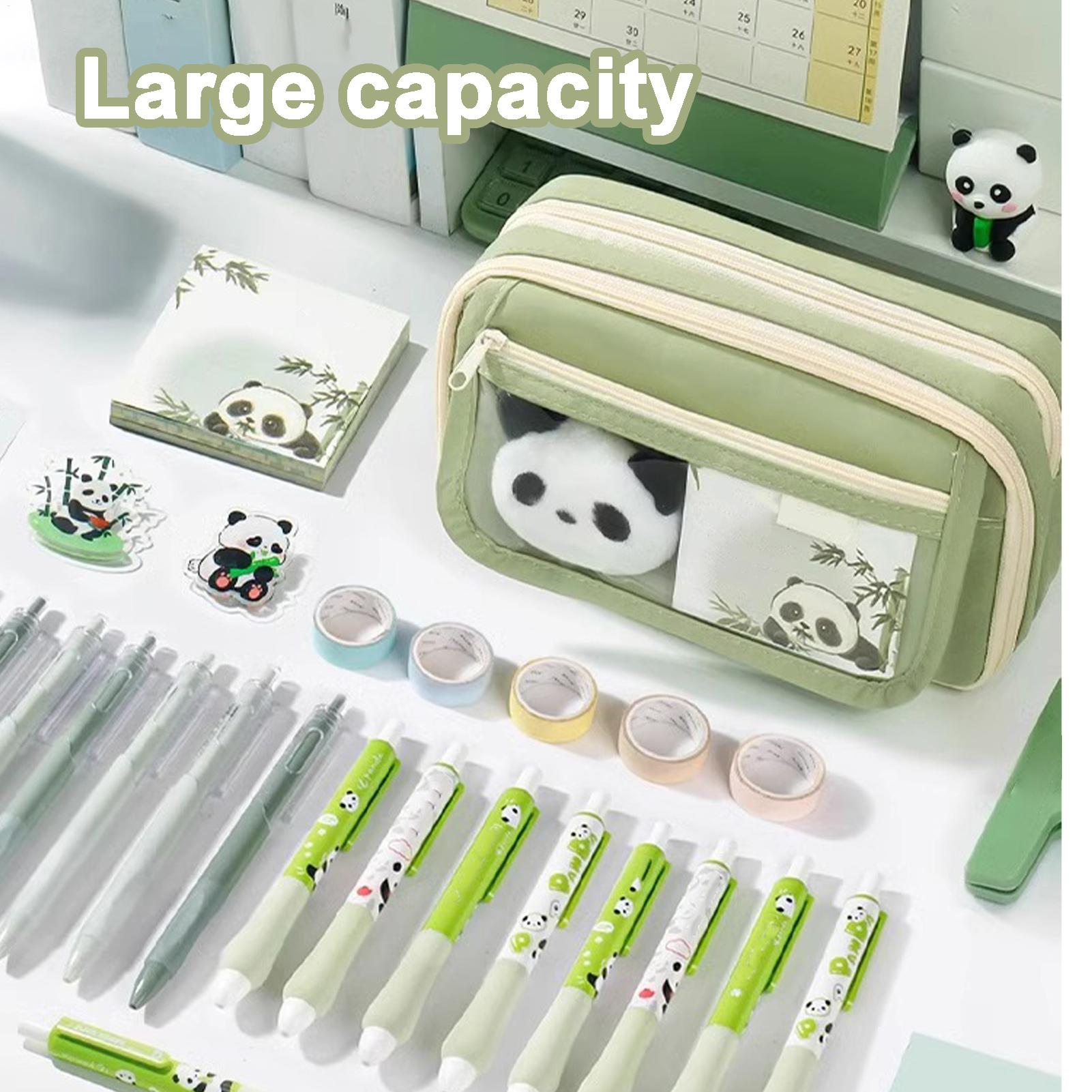 Aesthetic Pencil Case Panda Pe - đánh giá và giá Aesthetic Large Pencil Case Pouch