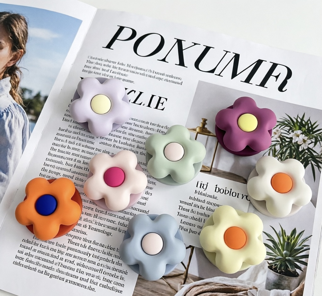 Cute Matte Flower Silicone Pho - đánh giá và giá Desk Accessories