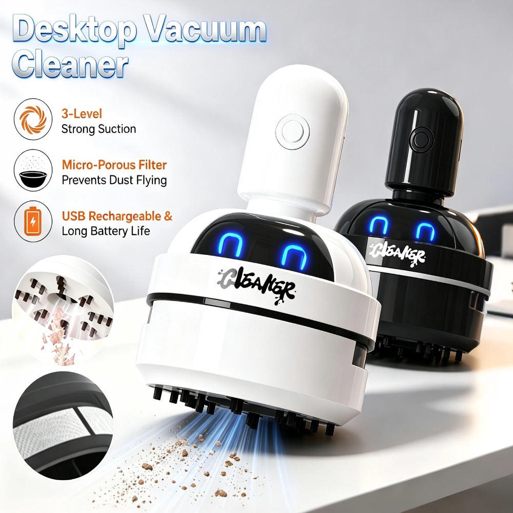 Portable Mini Desk Vacuum Clea - đánh giá và giá Mini Desktop Vacuum Cleaner For Eraser Dust