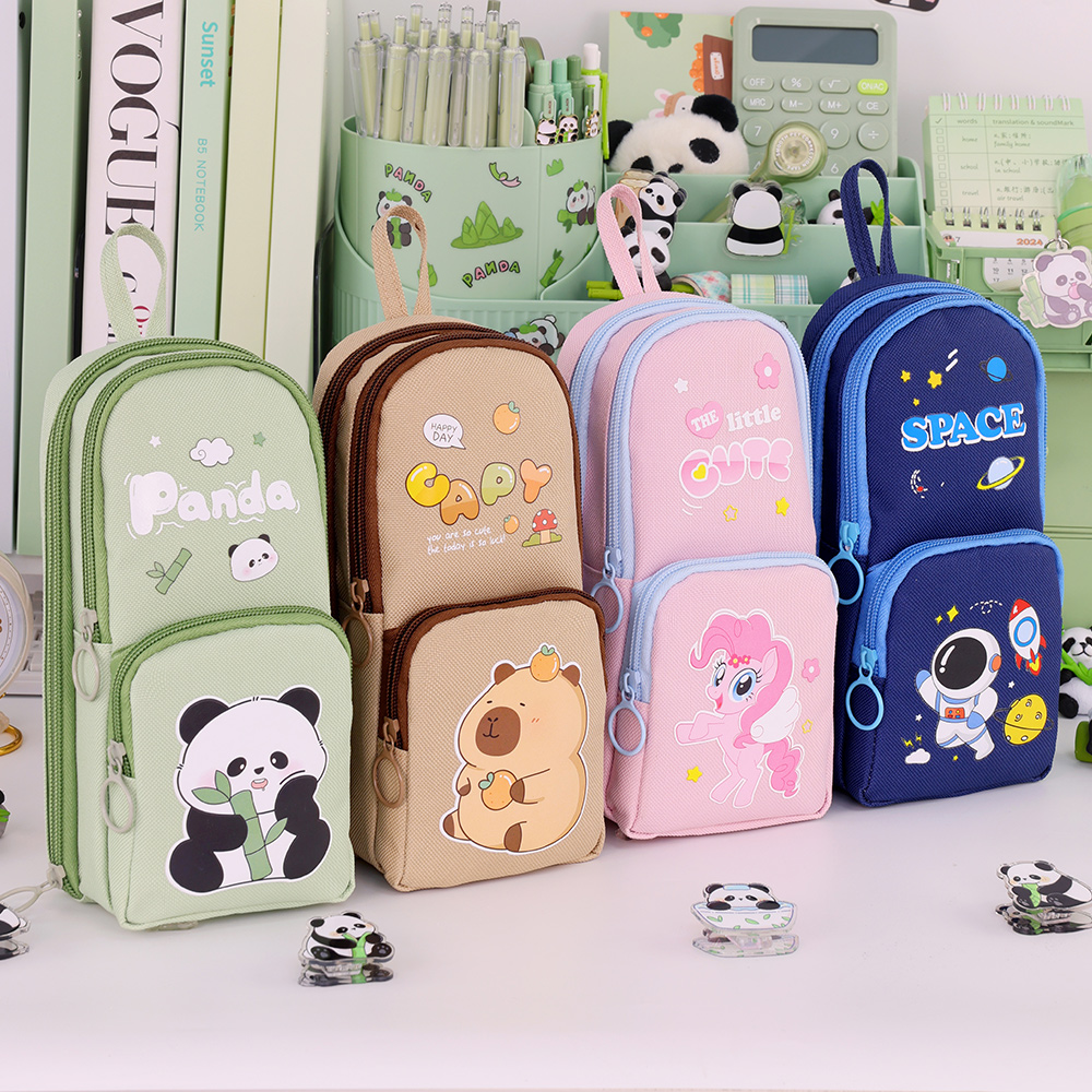 Cute Cartoon Capybara Pencil C - đánh giá và giá Aesthetic Large Pencil Case Pouch