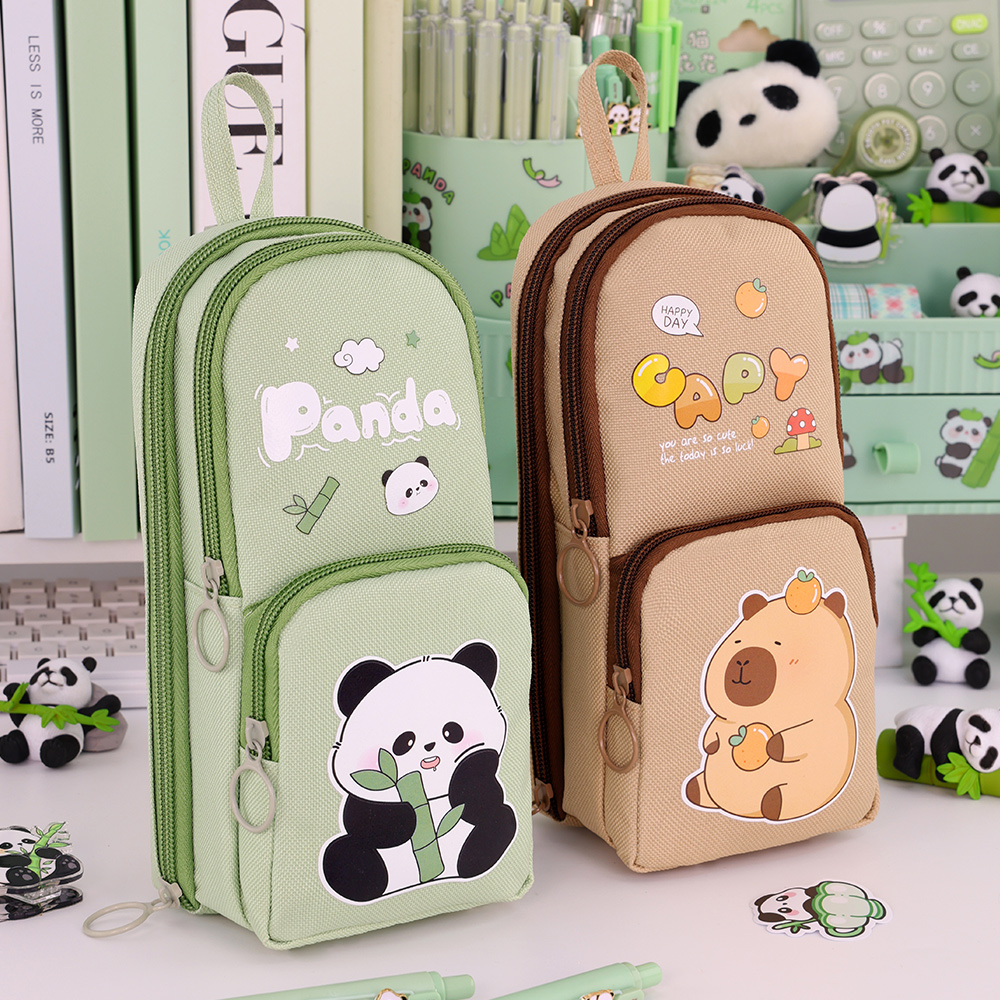 Cute Cartoon Capybara Pencil C - đánh giá và giá Aesthetic Large Pencil Case Pouch