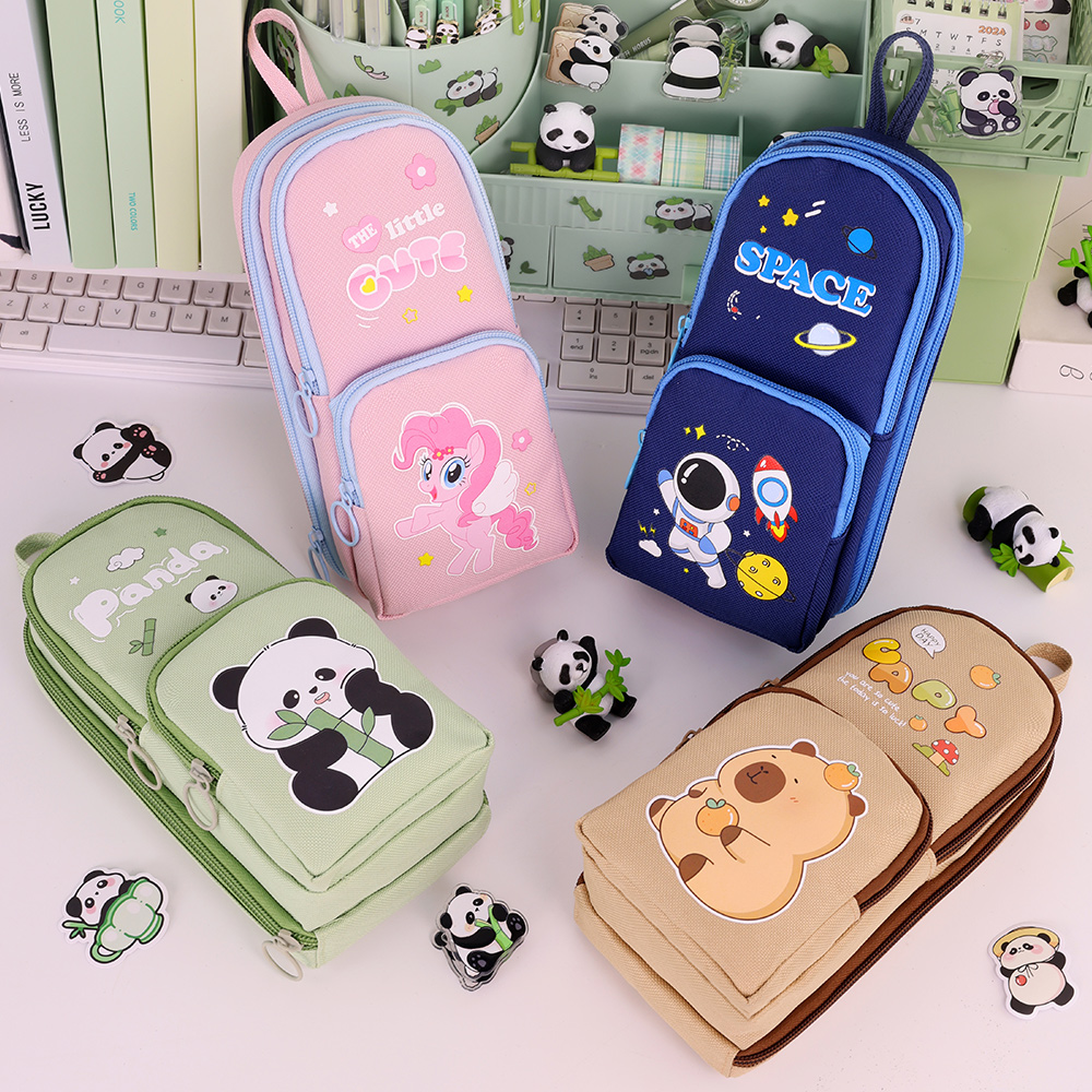Cute Cartoon Capybara Pencil C - đánh giá và giá Aesthetic Large Pencil Case Pouch