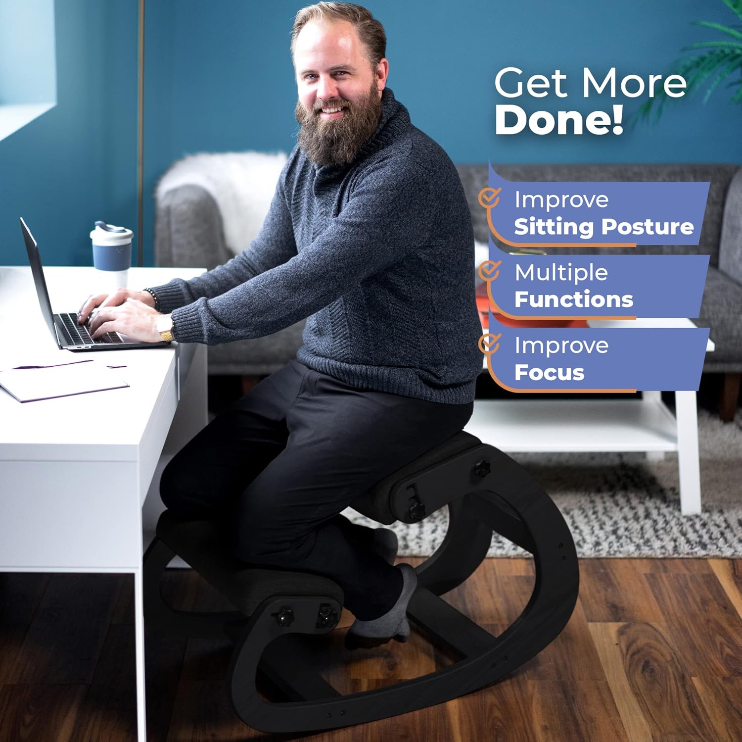 Ergonomic Wooden Kneeling Chai - đánh giá và giá Office Furniture