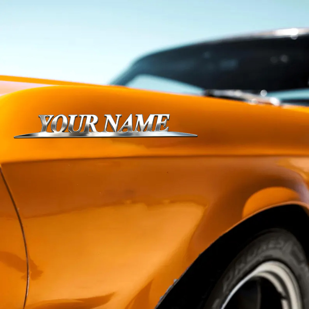 Metal Trendy YOUR NAME Sticker - đánh giá và giá School Supplies
