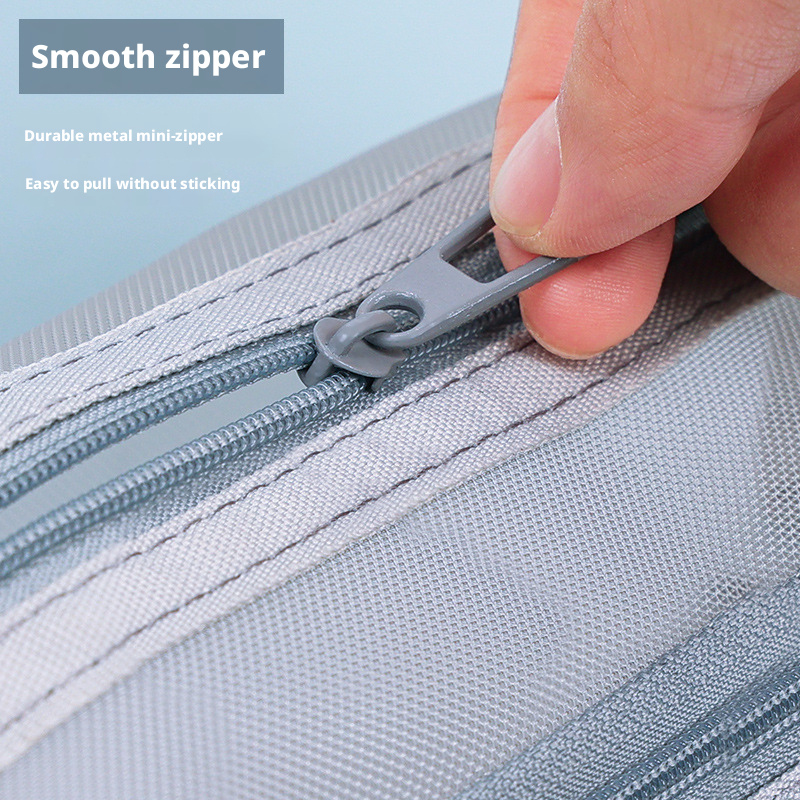 Double Layer Transparent Mesh  - đánh giá và giá Clear Mesh Pencil Pouch For Exam