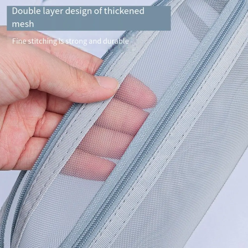 Large Capacity Double-Layer Me - đánh giá và giá Clear Mesh Pencil Pouch For Exam