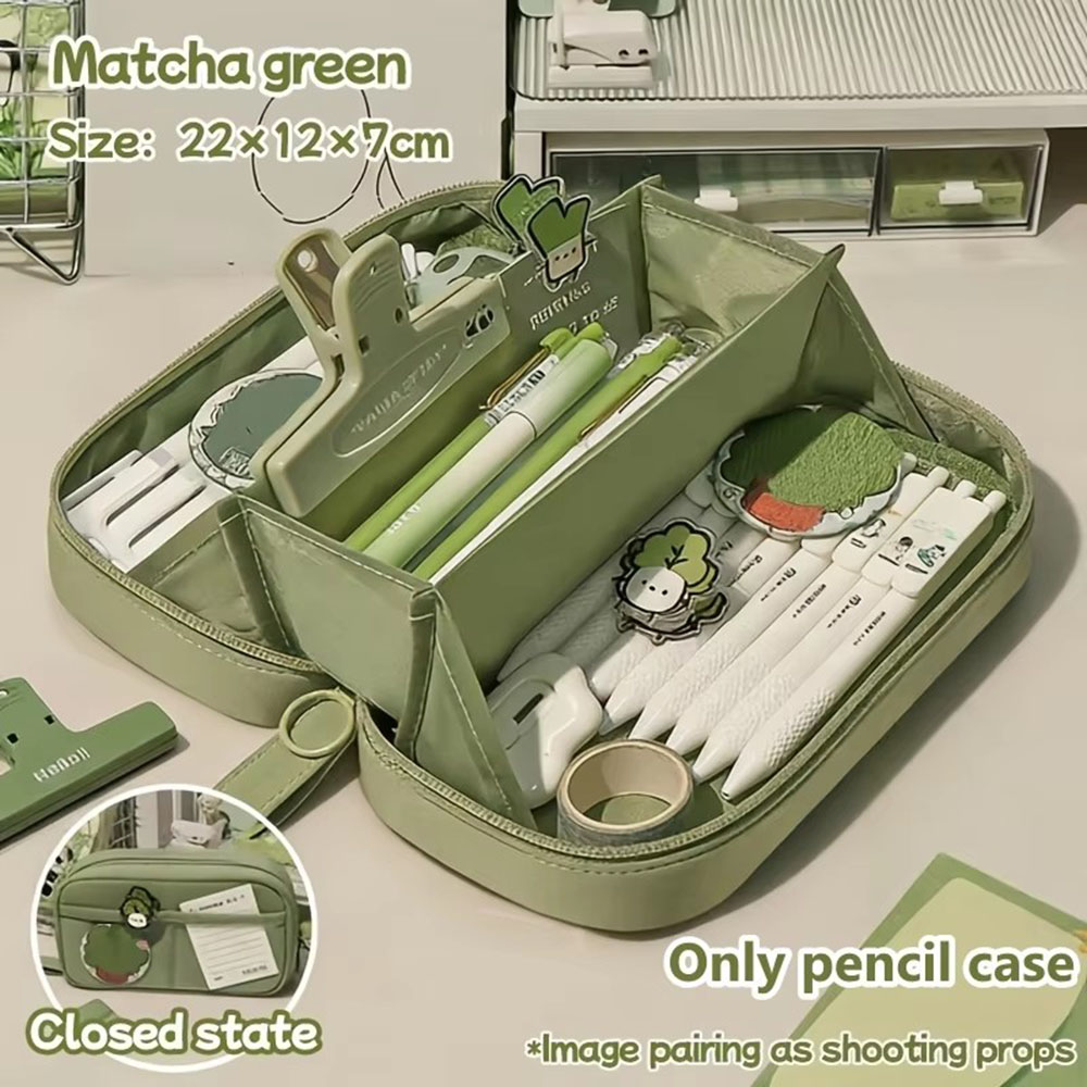 Ins Large Capacity Volcano Pen - đánh giá và giá Aesthetic Large Pencil Case Pouch