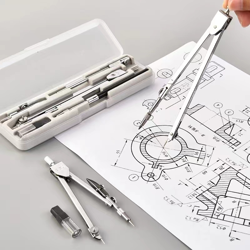 Stainless Steel Drafting Set D - đánh giá và giá Math Geometry Set With Compass