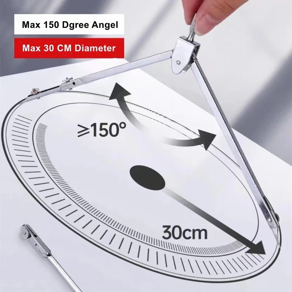 Stainless Steel Drafting Set D - đánh giá và giá Math Geometry Set With Compass