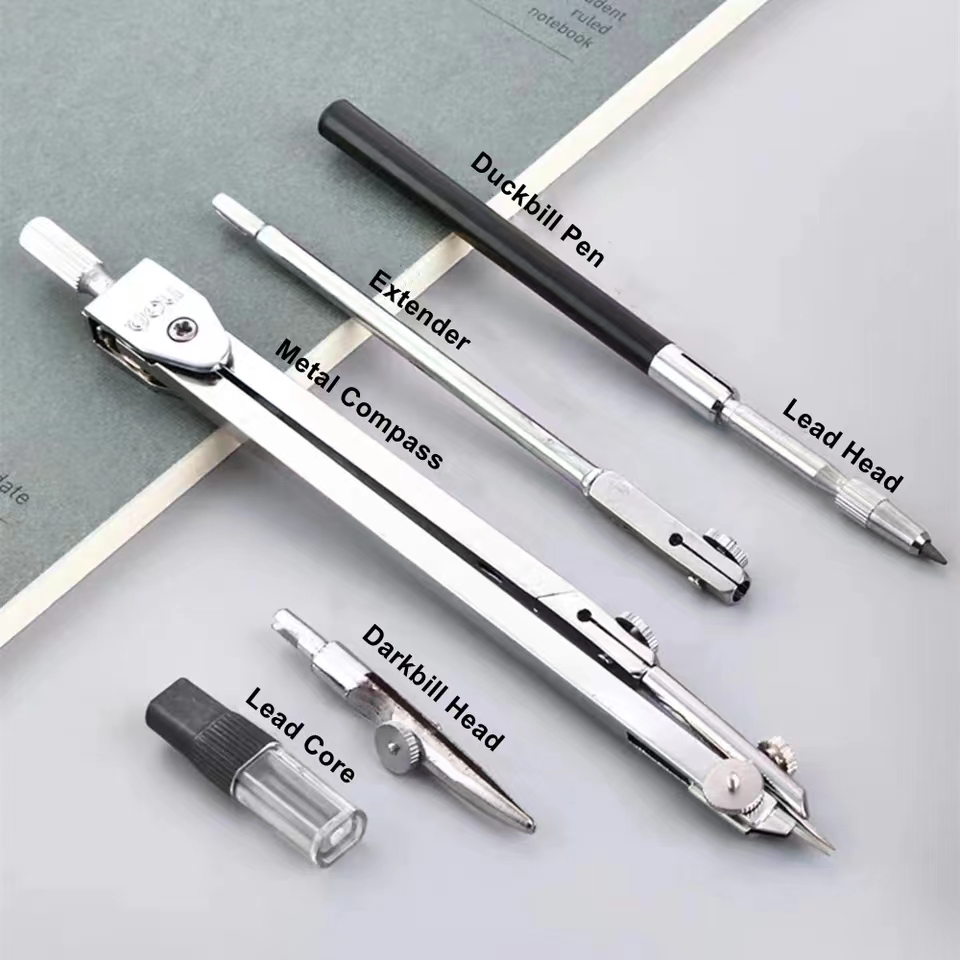 Stainless Steel Drafting Set D - đánh giá và giá Math Geometry Set With Compass