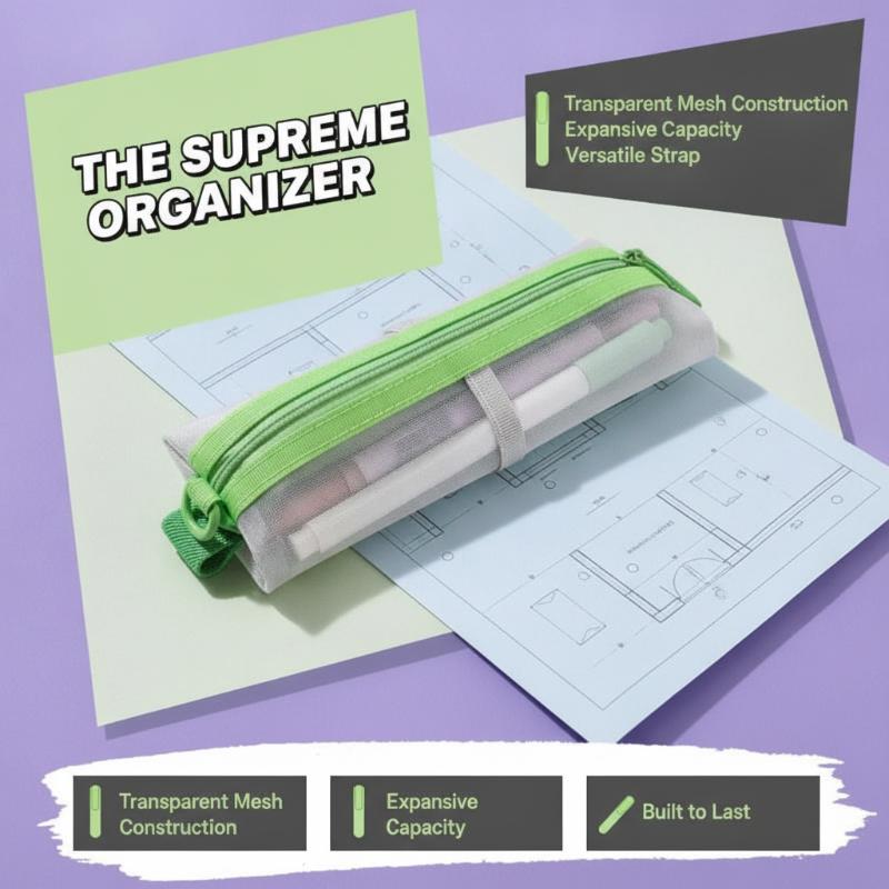 Transparent Mesh Pencil Pouch  - đánh giá và giá Clear Mesh Pencil Pouch For Exam