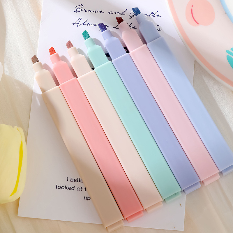 6 Pcs/Set Highlighters Set Cut - đánh giá và giá Pastel Highlighter Set Double Ended