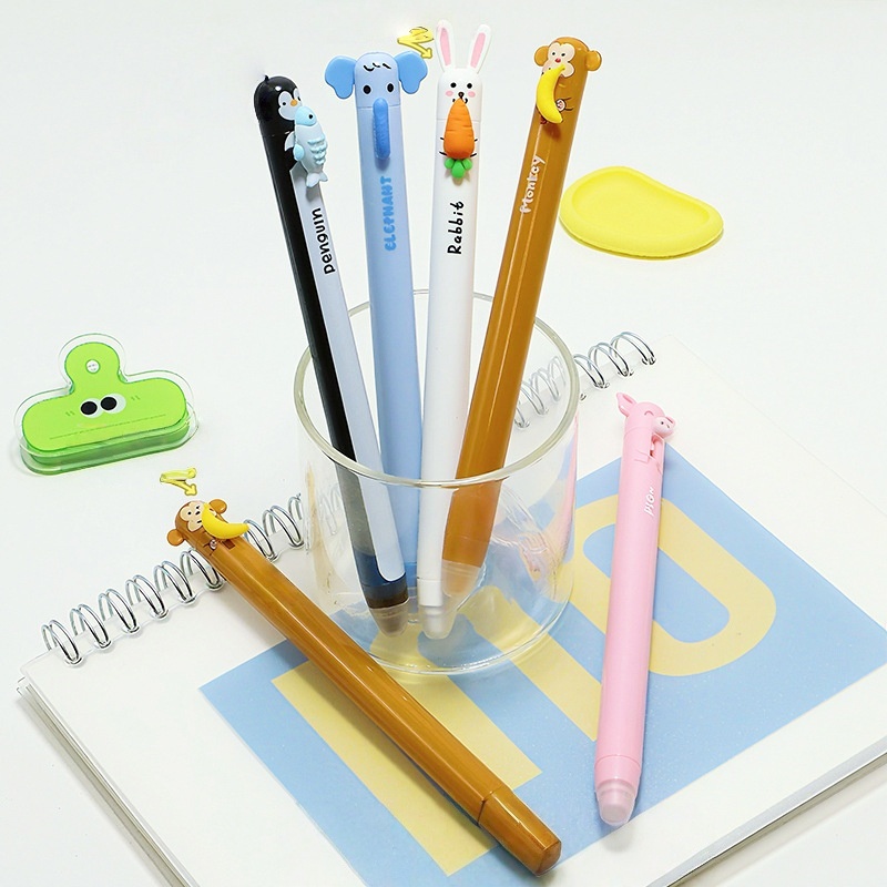 6 Pack Cute Cartoon Animal Ret - đánh giá và giá Retractable Eraser Pen Click