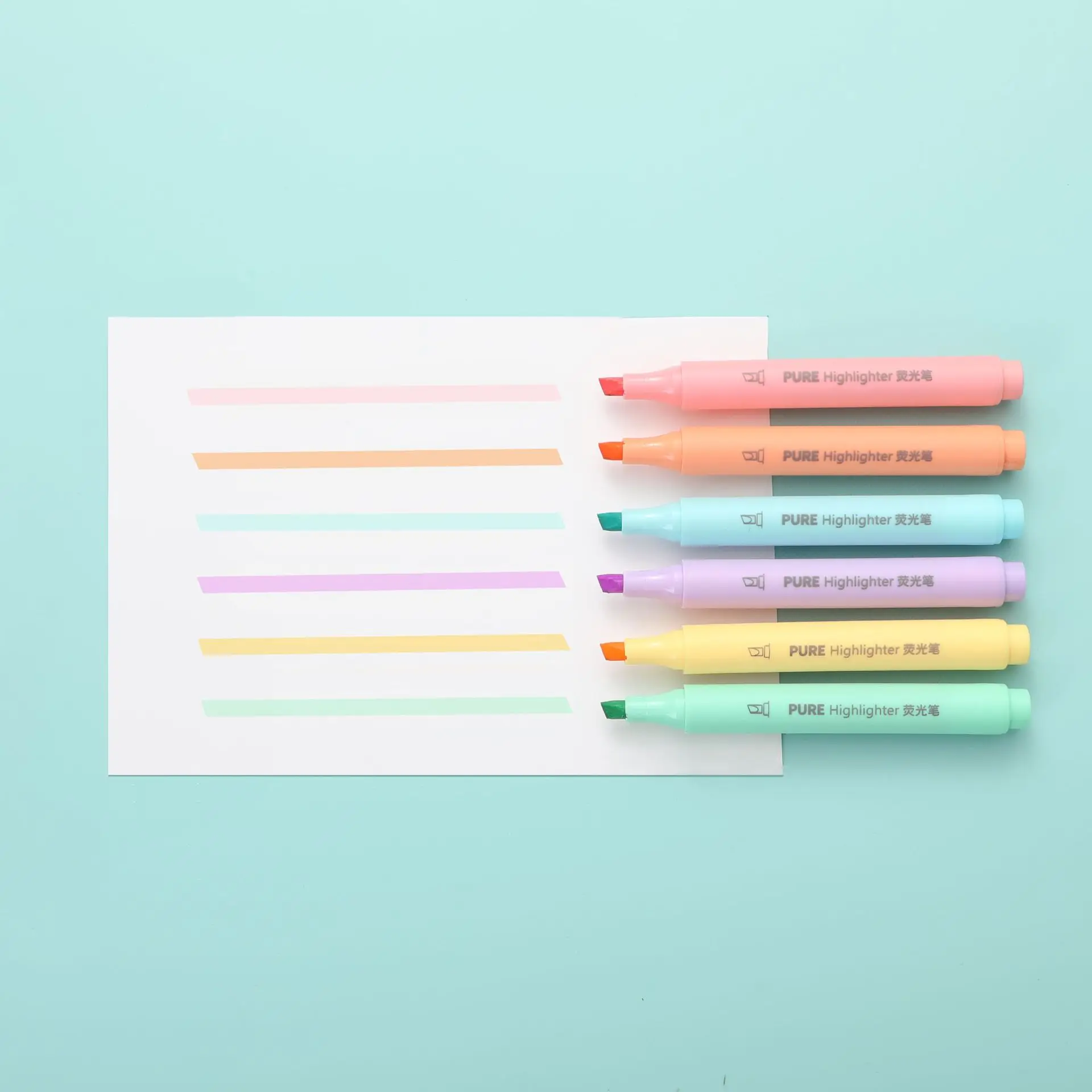 6Pcs/set Pastel Color Macaron  - đánh giá và giá Pastel Highlighter Set Double Ended