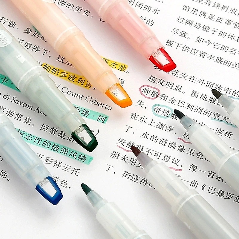 5-25 Colors/Set Double Unique  - đánh giá và giá Pastel Highlighter Set Double Ended